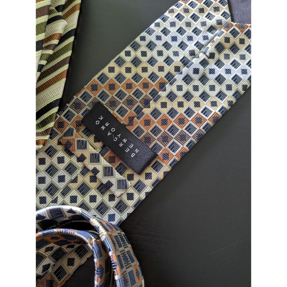 Bergamo New York Tie Lot Of 12 Neckties Jacquard Repp Multicolor Etc 56-64" - Picture 15 of 16